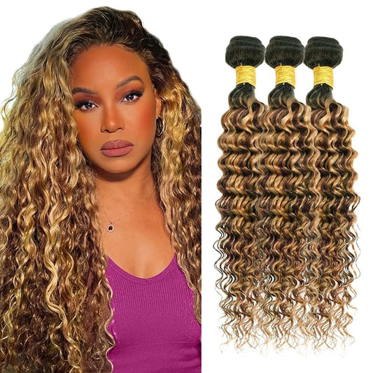 Human Hair Bundles 33/613 Blonde Human Hair Extensions Straight Bundle 26 28 30 Inch