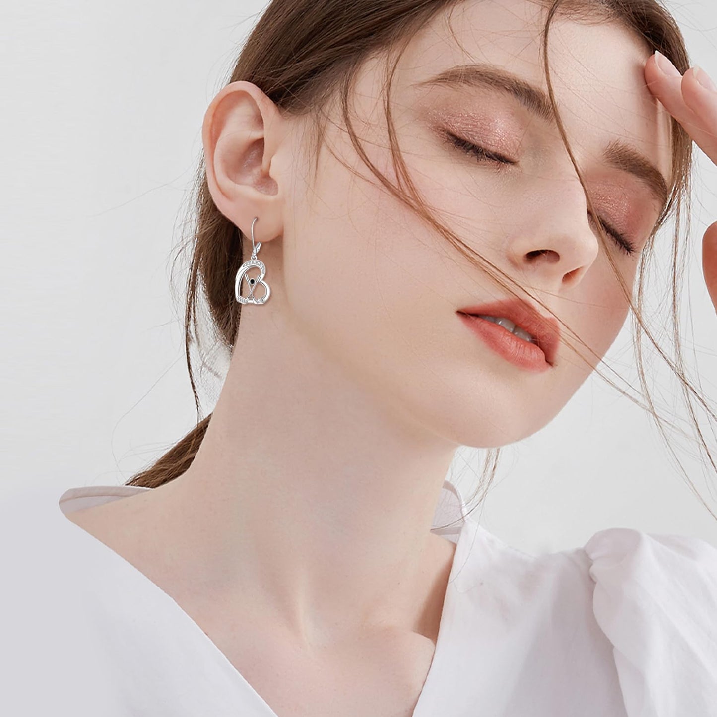 Golf Earrings for Women 925 Sterling Silver Golf Leverback Dangle Earrings Sports Jewelry Gifts