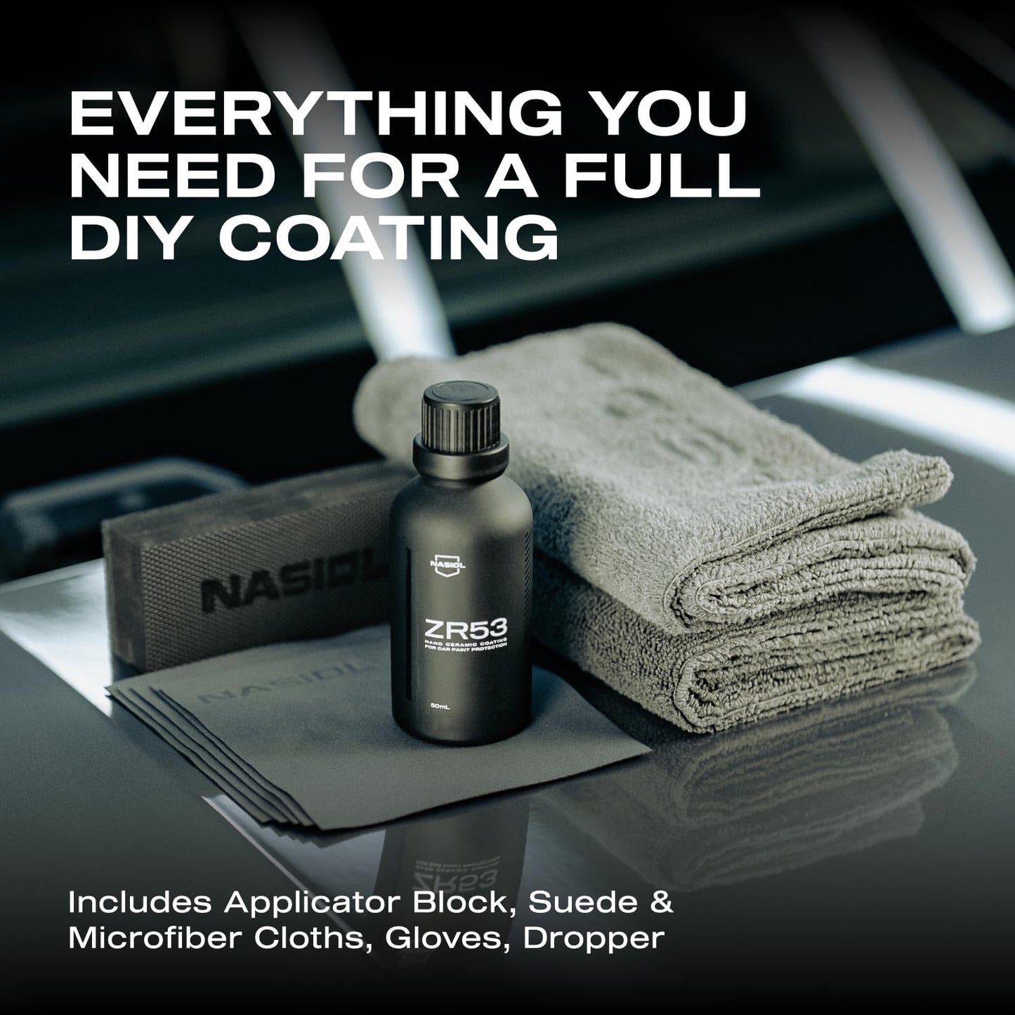 Nasiol ZR53 Nano Ceramic Coating for Cars – Complete Kit for Professional Paint Protection & Expert Guidance