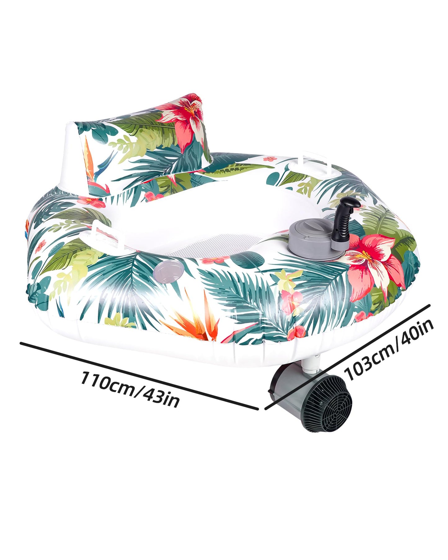 AirMyFun Motorized Pool Float, Inflatable Pool Float, Motorized Pool Lounger with 4500mAh Capacity Battery, 90min Runtime on Full Charge, Motorized Pool Floats for Adults, Suitable for Home Pools