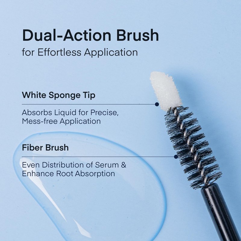 Advanced Enhancing Eyelash Growth Serum and Eyebrow Growth Serum Set for Thicker Lashes and Brows, Longer, Fuller
