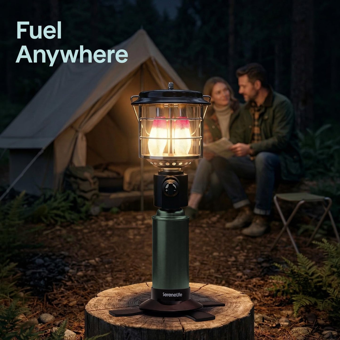 Camping Lantern 1500 Lumens, Bright Outdoor Lantern with Adjustable Light, Easy Ignition, Durable Design, Propane Lantern for Camping, Hurricane and Backup Use