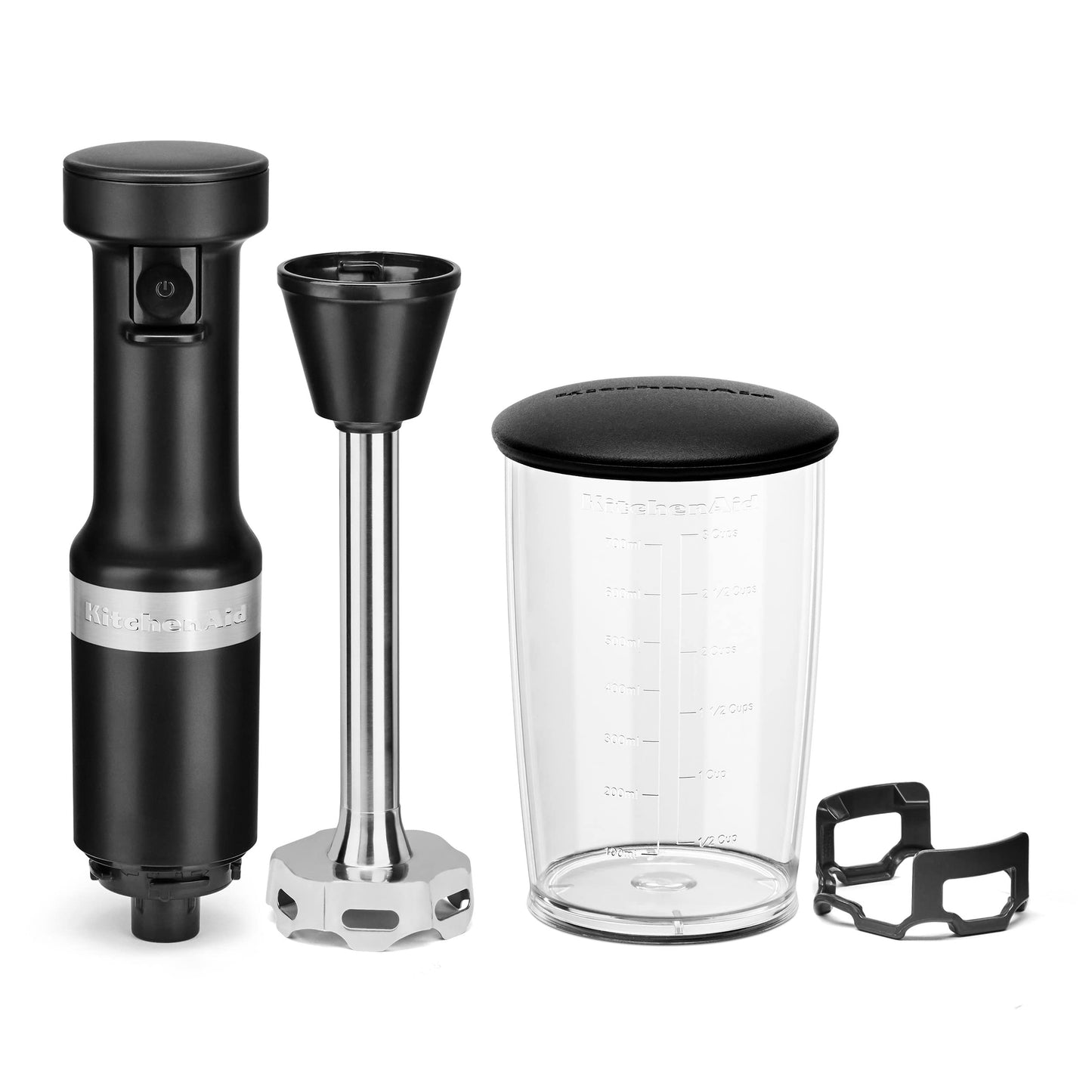 KitchenAid K150 48oz Ice Crushing Blender with Personal Jars, Variable Speed Corded Hand Blender with Blending Jar