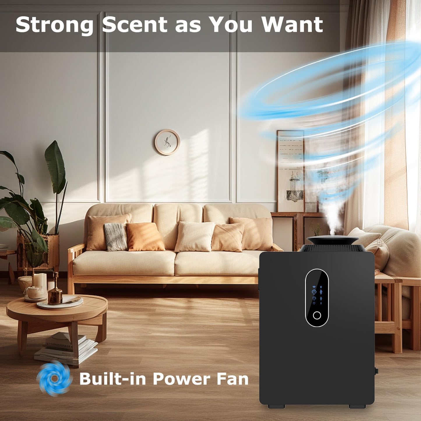 2026 Upgraded HVAC Scent Diffuser Machine 1000ML, Scent Air Machine with WiFi for Home, Hotel Diffuser Coverage 6000 Sq.Ft, Waterless Cold Air Aromatherapy Essential Oil Diffuser for Large Room