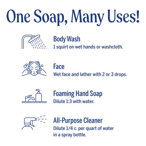 Dr. Bronner's Pure-Castile Magic Soap Liquid (Lavender, 1 Gallon) – Made with Regenerative Organic Certified Oils- For Face, Hair, Laundry, Dishes- Hand Soaps & Body Wash – Concentrated, Vegan