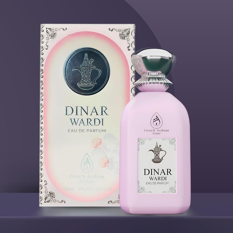 Dinar Wardi 100ml Eau De Parfum- Long-lasting Perfume for Women- Soft Musky Floral Vanilla Perfume Spray