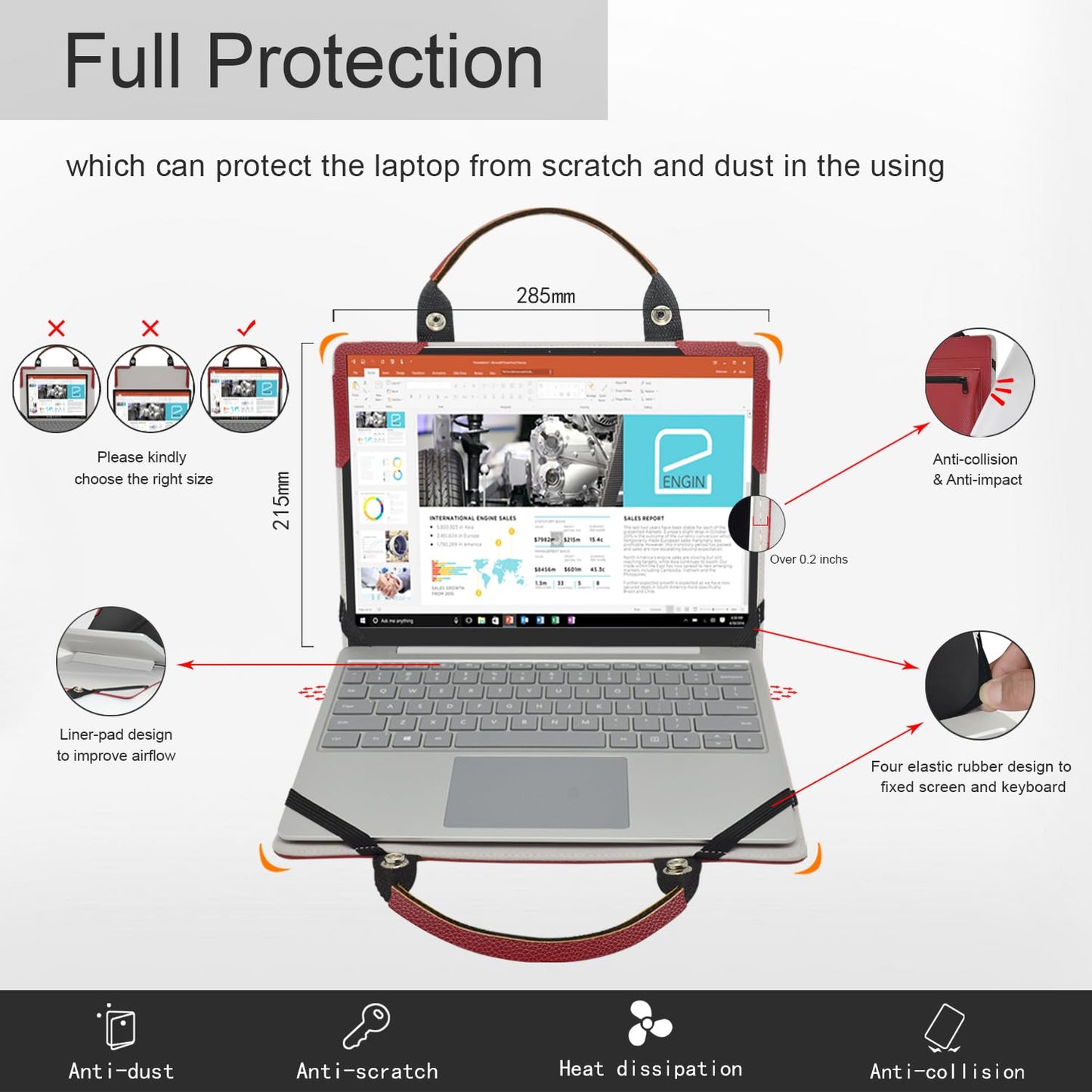 Laptop Case Cover Sleeve for Lenovo ThinkPad E14 Gen 5/ThinkPad E14 Gen 6 with Portable Bag with Bag Handle,Blue