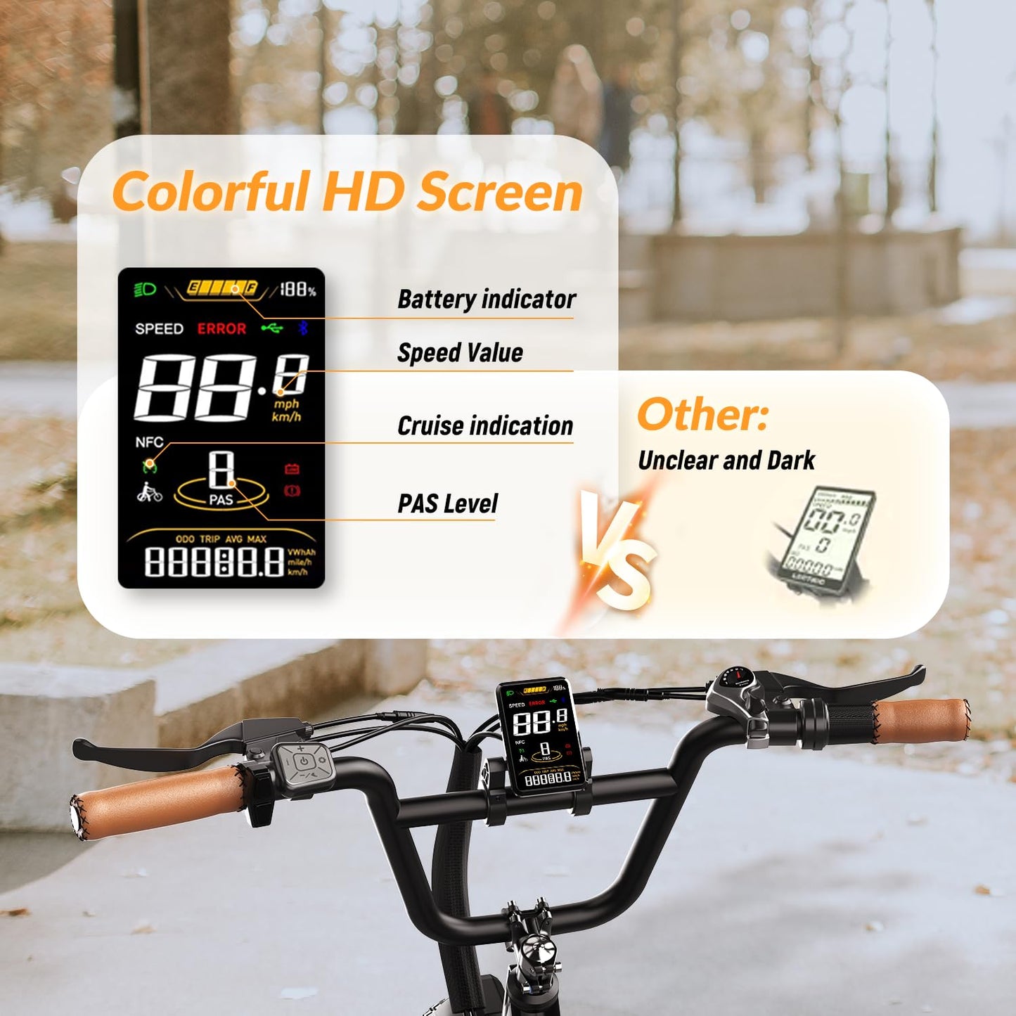 EUY 1500W Peak Electric Bike for Adults, 48V 20Ah Removable Battery Max Range 70Miles & 30MPH Electric Bicycle, 20''×4.0" Fat Tire Ebike,Commute Mountain ebikes, Fast e-Bike