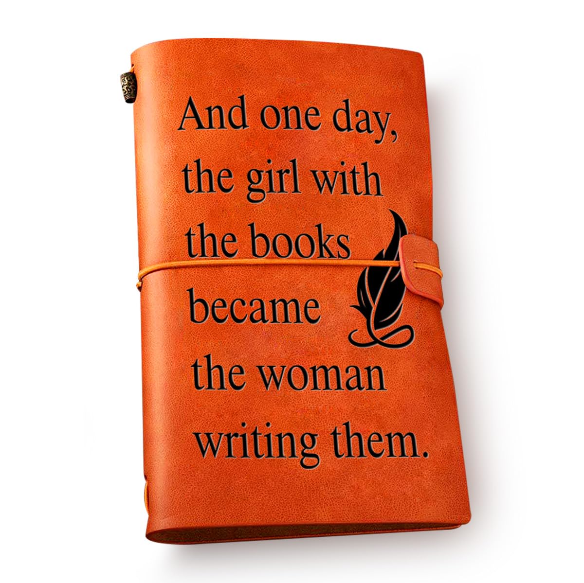 NGAEAK Writer Gifts for Women Leather Journal Notebook, Gifts for Writers Birthday Christmas, Writing Lover Gift Engraved Leather Travel Journal