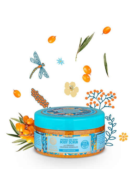 Sea Buckthorn and Honey Body Scrub, 300 Ml (Natura Siberica)
