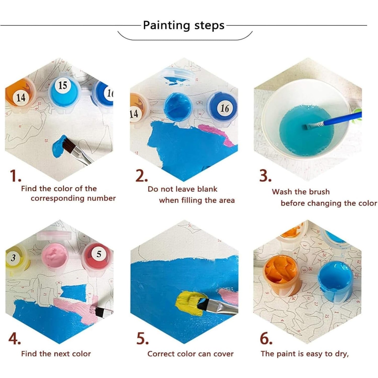 4 Pack Framed Paint by Numbers Kit for Adults Beginner Canvas Painting by Numbers for Adults Beach Easy Adult Paint by Number Kits with Frame Sea Turtle Watercolor Painting by Number 8x12 Inch