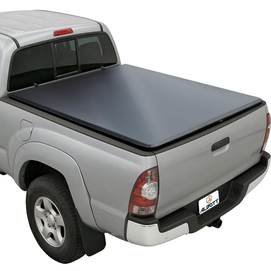 Albott 5 FT Soft Tri-fold Truck Bed Tonneau Cover for 2016-2026 Toyota Tacoma Bed Cover for Trucks (Only Fits Models with Factory Deck Rail System)