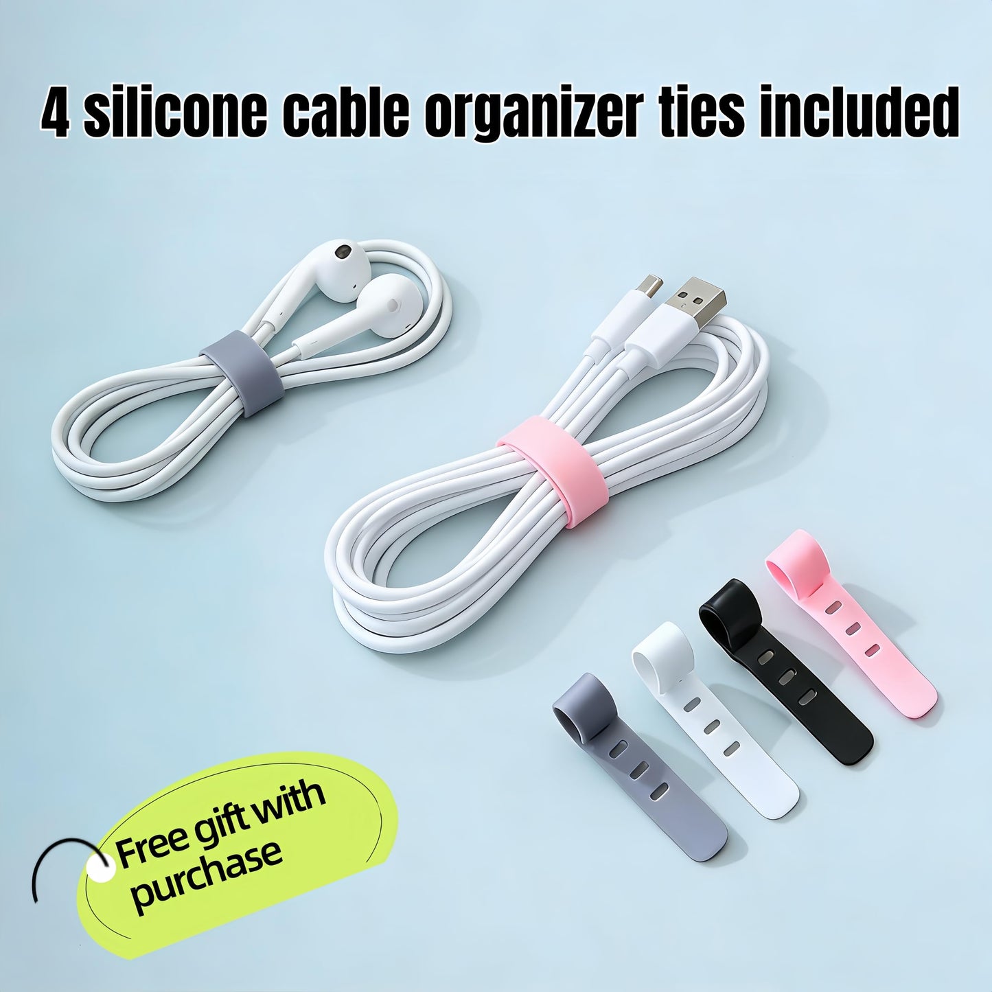1 Large + 1 Small Cable Management Box Set – 2-Piece Cord Organizer Box, Home Office Desk Wire Storage & Cable Management Solution (Acryliclid lid/White)