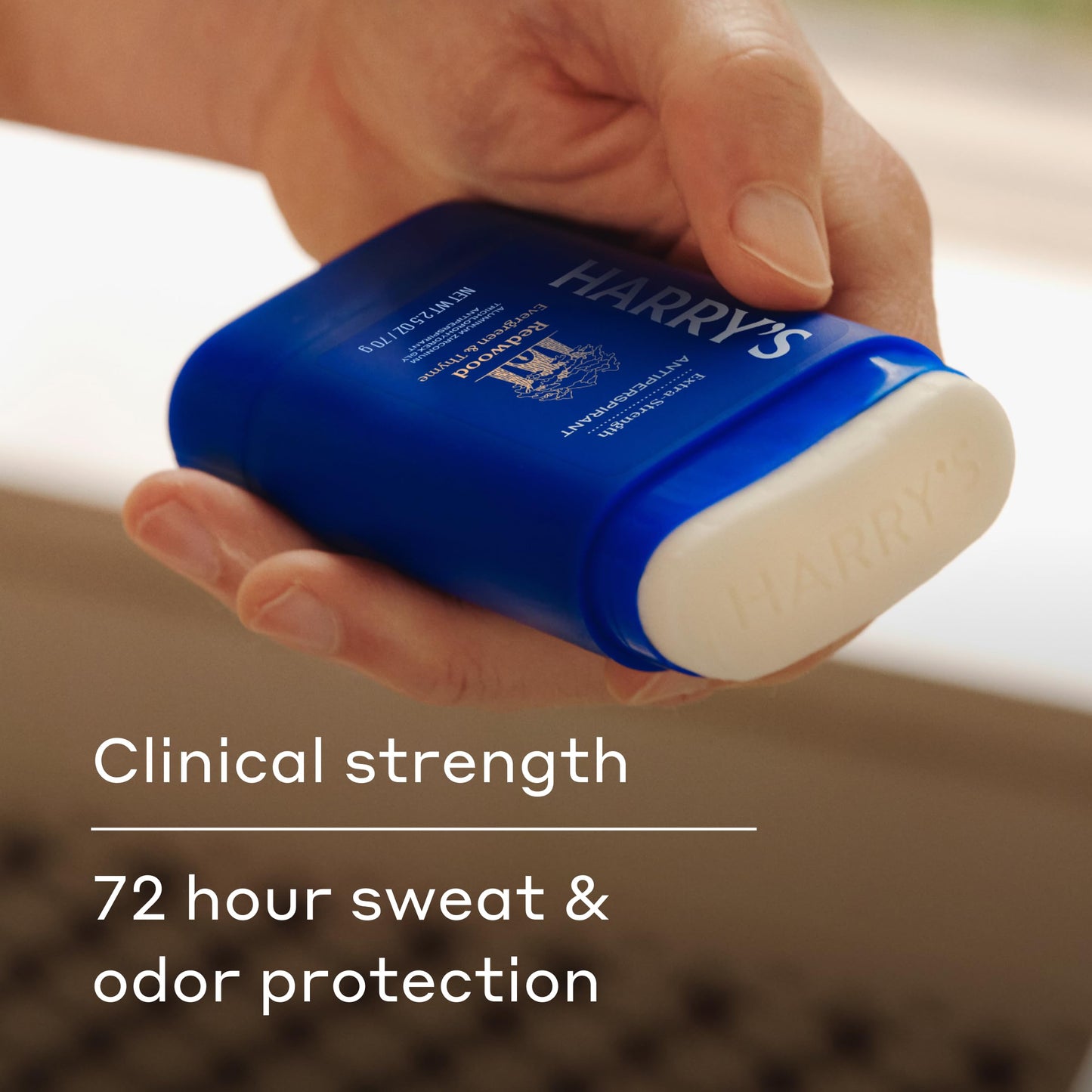 Harry's Extra-Strength Antiperspirant Deodorant, Sweat & Odor Control Antiperspirant for Men, Redwood, 2.5 oz Pack of 3