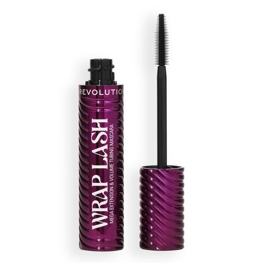 Revolution Beauty London, Wrap Lash Tubing Mascara, Smudge-Proof & Water-Resistant for Length & Volume, Vegan & Cruelty-Free, Burgundy, 0.28 fl oz