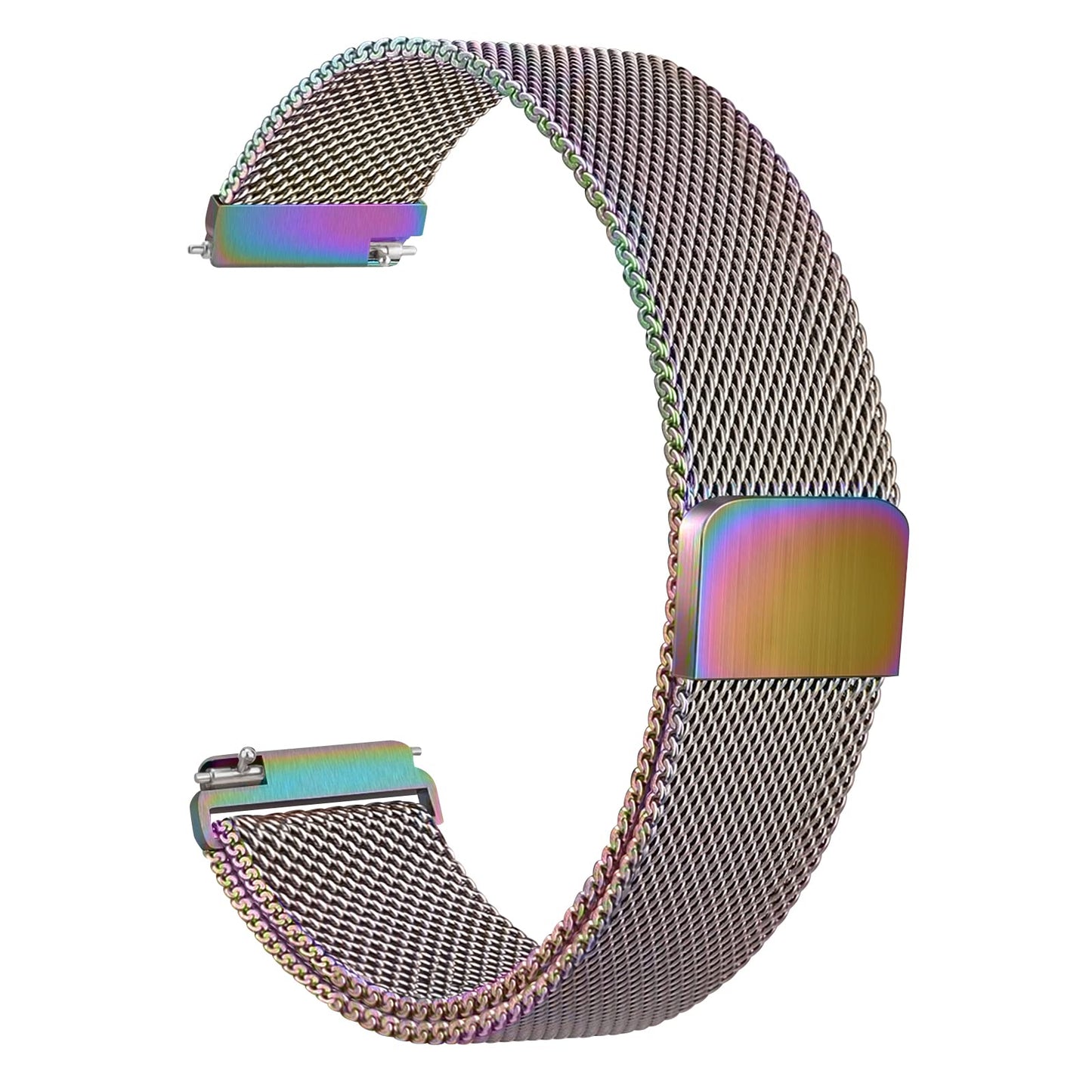 Veryfit Smart Watch Bands for IDW13, IDW16, IDW19 Smartwatch, Stainless Steel Metal Replacement Bracelet Strap for Fitpolo IDW13/Woneligo W13/FITVII HM57, ENOMIR/TOOBUR/MILOUZ/Gydom/Faweio/Veryfit IDW19 (Colorful)