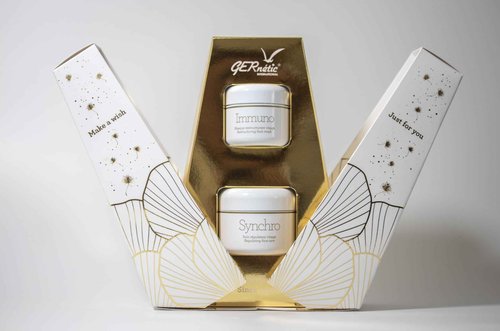 Gernetic Synchro Cream Regulating face care 50ml 1.6oz + GERne'tic IMMUNO Restructuring face mask 30ml 1.0 oz