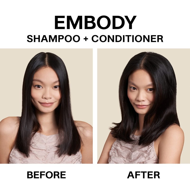 JVN Embody Volumizing Shampoo, 10 Fl Oz, Color Safe Clarifying Shampoo for Build up, Adds Fullness, Moisture and Restores Shine, Hair Care for Women and Men, Non-Toxic, Silicone and Sulfate Free