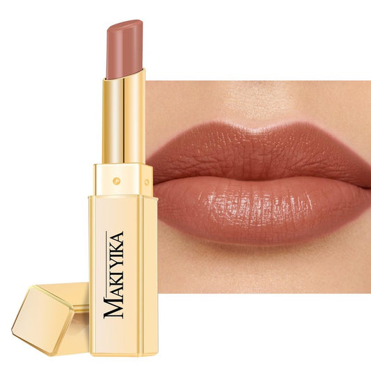 MAKI YIKA Moisture Nude Lipstick for Women Hydrate Tinted Lip Balm for Mother's Day Dry Cracked Lips Sheer Lipstick Lip Tinted Glossy Finish,MA055 Mica Nude