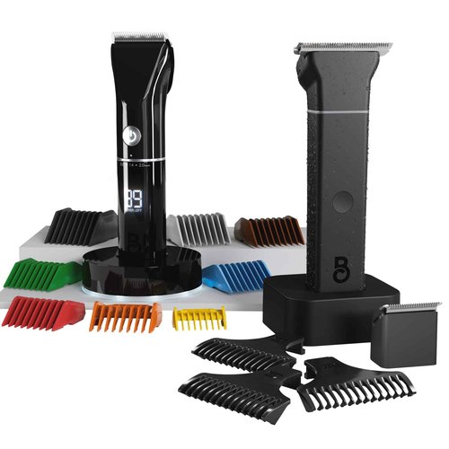 The Beard Club PT45 Beard Trimmer for Men & BT-Zero Body and Groin Trimmer for Men - Electric Cordless Rechargeable Powerful 7000 RPM Motor Trimmers for All Your Grooming Needs– Gift Kit Bundle