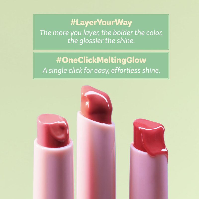 COLORGRAM Fruity Glass Stick 01 ENDEARING FIG | Long-Lasting Juicy Lip Tint with Radiant, Glossy Finish | Melting Syrupy Texture for Vibrant, Hydrated Lips | Non-Sticky Shine
