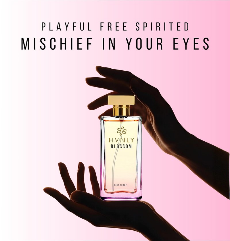 HVNLY Blossom EDP | Perfume For Women | An Ideal Gift | Long Lasting Premium Floral Fragrance | Bergamot, Pink Peppercorn, Patchouli | Best For Office Wear, Daily Wear | 3.4 fl.oz