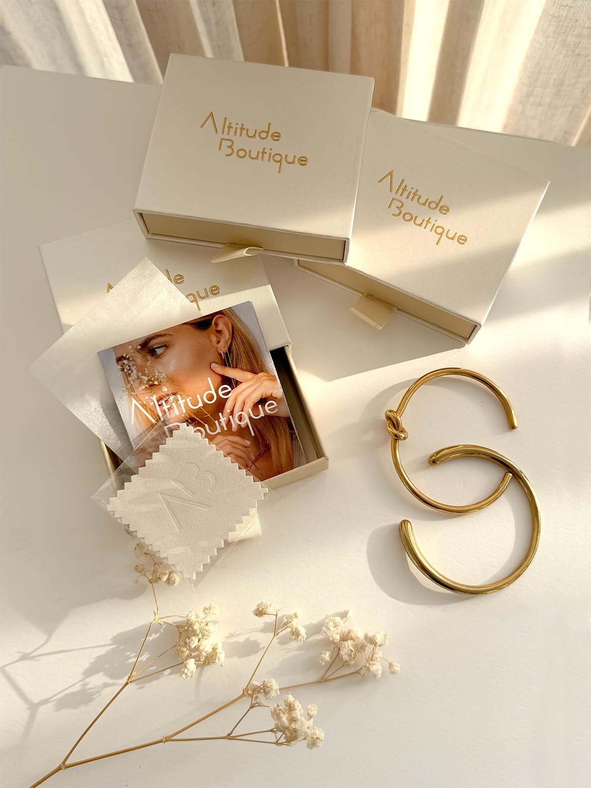 Altitude Boutique CZ Pave Huggie Hoop Earrings | 14K Gold-Plated or Rhodium-Plated | 4-Row Cubic Zirconia Hoops in 17mm or 25mm | Hypoallergenic Modern Statement Hoop Earrings for Women (Silver, 17mm)