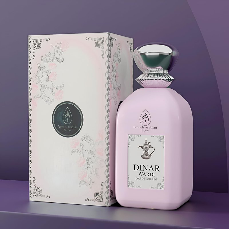 Dinar Wardi 100ml Eau De Parfum- Long-lasting Perfume for Women- Soft Musky Floral Vanilla Perfume Spray
