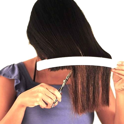 CreaProducts Original CreaClip Case and Hair Scissors, Hair Cutting Tool Hair Cutting Shears Thinning Scissors Hair Comb for Layers Bangs Kids Hair Cut Hair Cutting Kit (Set of 5) (CC043)