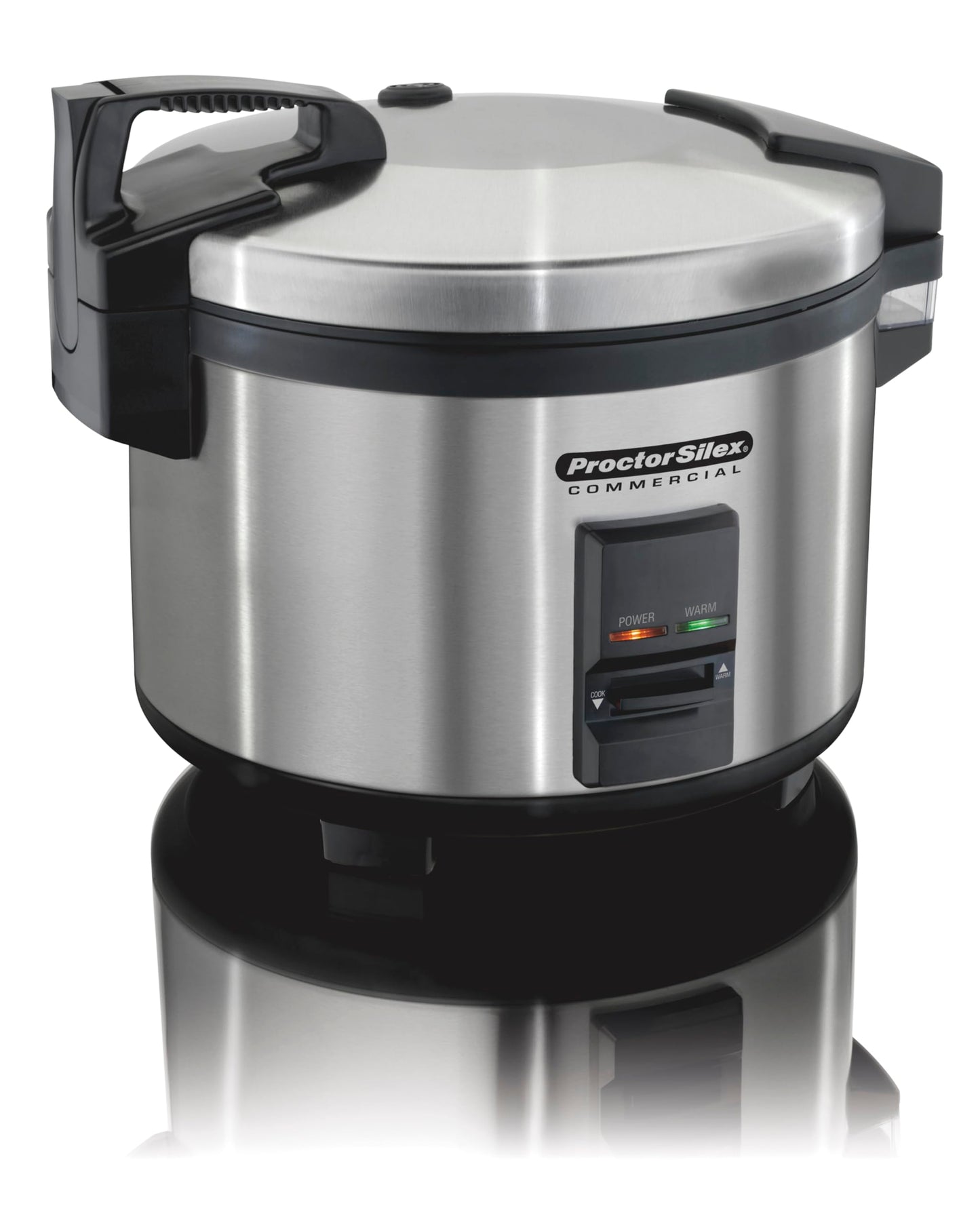 Proctor Silex Commercial 37540 Rice Cooker/Warmer, 40 Cups Cooked Rice Capacity, Nonstick Inner Pot, Hinged Lid, Stainless Steel Housing, Conforms to NSF