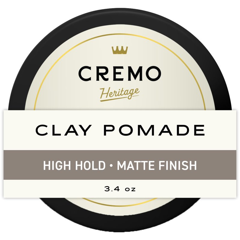 Cremo Hair Styling Clay, Premium Barber Grade Sculpting Clay for Hair Styling, 3.4 Oz