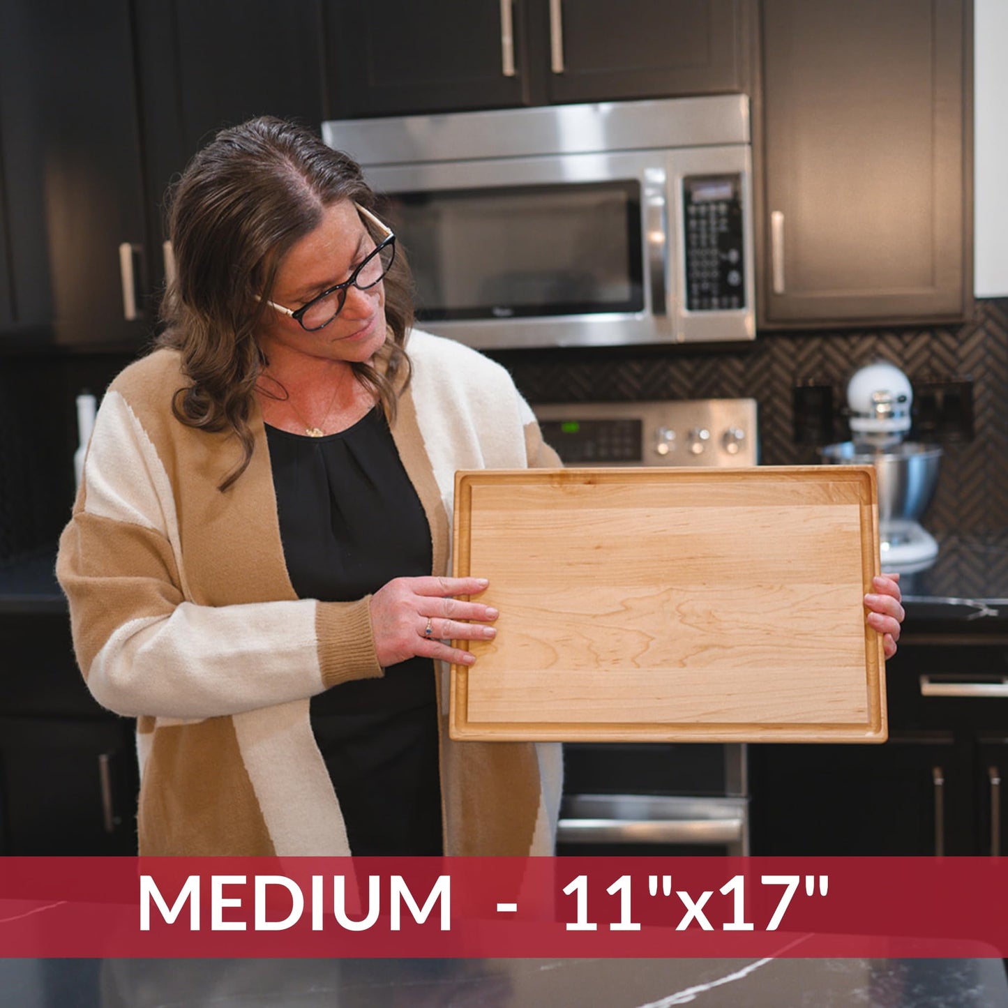Medium Maple + Small Maple + Cutting Board Holder 3 Slots