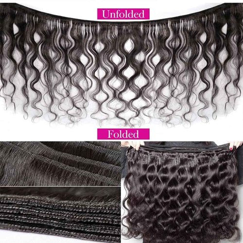 NJMNJM Brazilian Body Wave Bundles Human Hair 20 22 24 inch 12A Grade 100% Unprocessed Body Wave Human Hair Bundles Full and Thick Natural Color