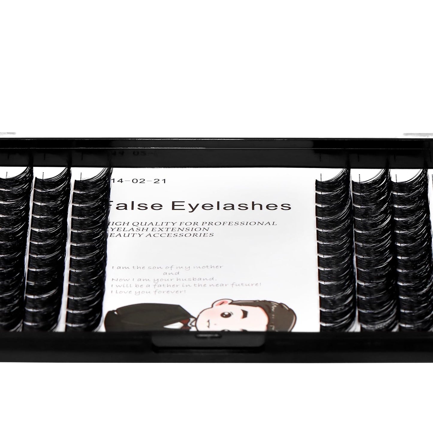 Bodermincer 84 Clusters D Curl Wide Cluster False Eyelash Volume Lashes Natural Eyelashes Set DIY Eyelash Extension 3D Effect Glue Bonded Band Individual Lash Home Eyelash Extension (16MM)
