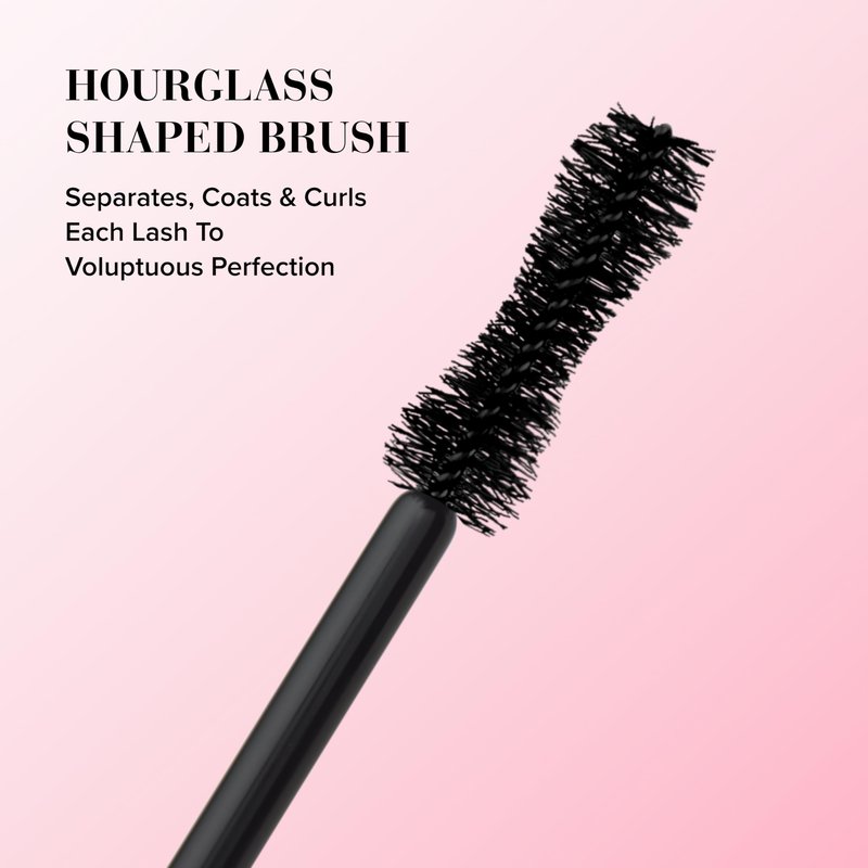 Too Faced Better Than Sex Volumizing and Lengthening Mascara | Vegan Formula, Dramatic Volume and Length|Cruelty-Free Eye Makeup + Hourglass Brush for False Lash Effect, Black, Travel Size, 0.17 Fl Oz