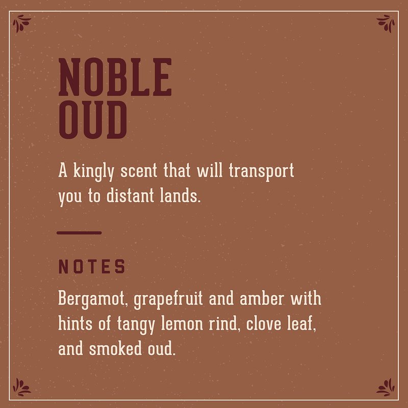 Men’s Cologne, Noble Oud Fragrance, 3.4 fl. oz - Long-Lasting Eau de Parfum for Men, Sweet Scent with Woodsy Undertones - Eau de Toilette with Masculine Aromatics