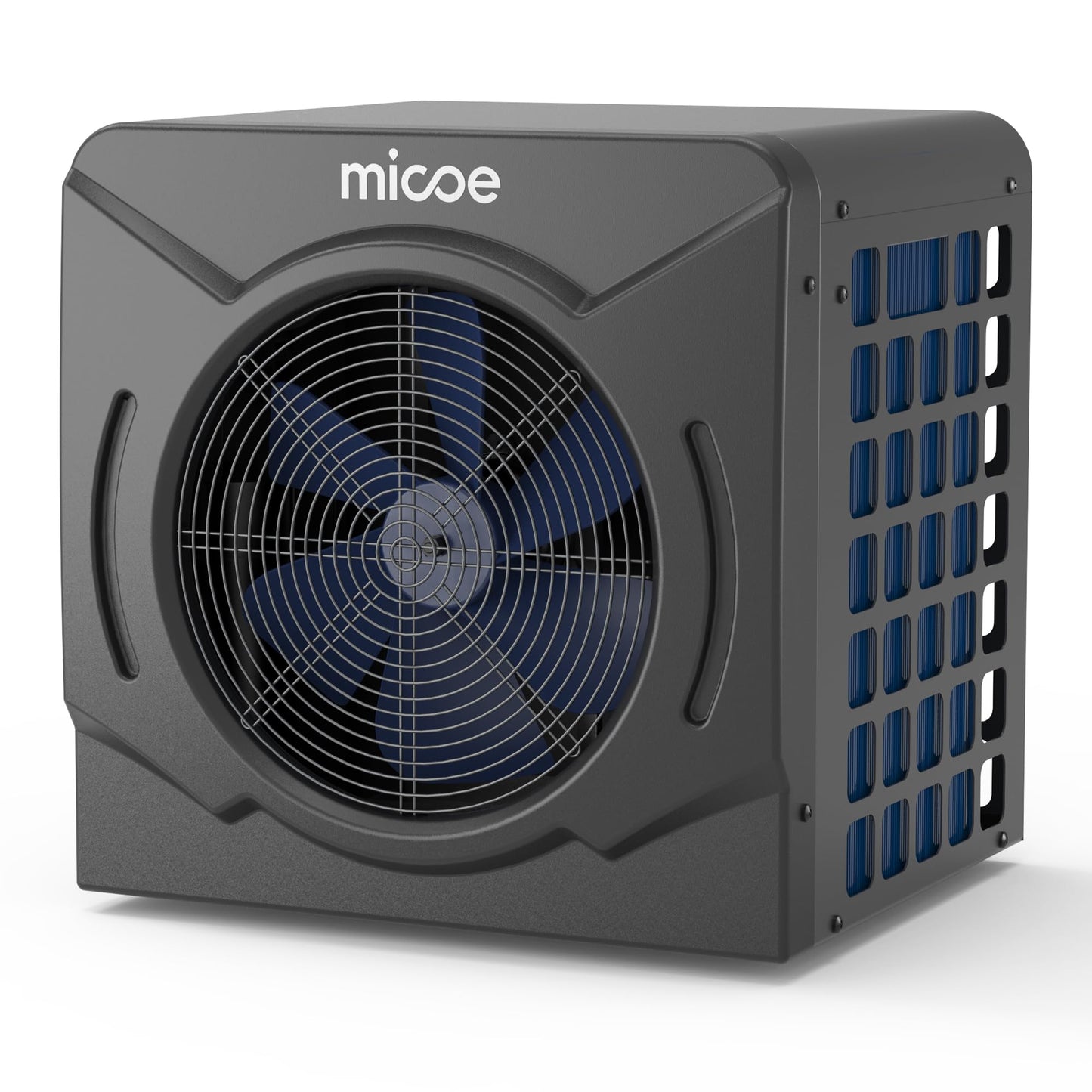 MICOE 17000 BTU Pool Heater for Above Ground, Swimming Pool Heat Pump Heating or Cooling, Titanium Heat Exchanger，Ultra Quiet 50dB, 120V with Easy Install Kit
