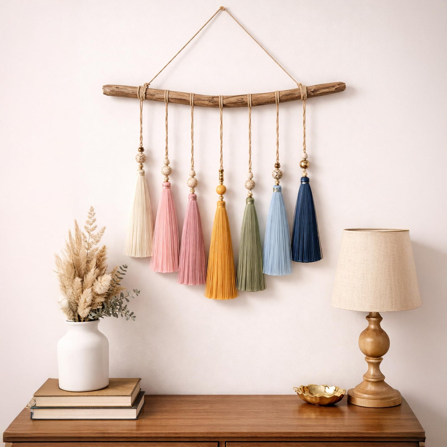 Mandala Crafts Small Hot Pink Bookmark Tassels - 100 Bulk Silky Mini Craft Tassels with Loops for Bookmarks, Jewelry Making, Graduation Favors, Keychains, and DIY Decorations