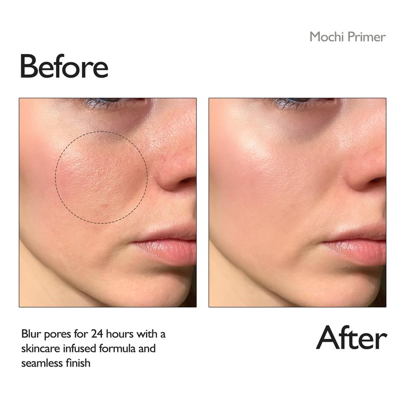 VIDIVICI Skin Illumination Mochi Primer 1.05 fl oz | K-Beauty Pore Blurring & Serum-Like Makeup Primer with 84% Skincare Ingredients, Pearl Soft Focus Effect, Hydrating & Makeup Gripping Base