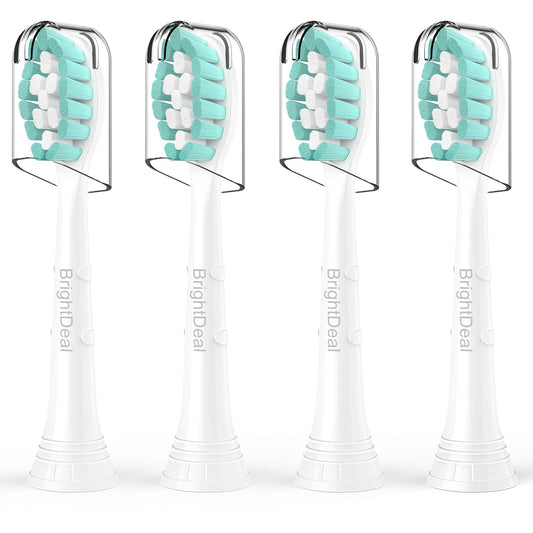 Toothbrush Heads for Philips Sonicare DiamondClean DailyClean EasyClean HealthyWhite ExpertClean W C1 C2 G2 C3 G3 W3 Sonic Electric Replacement Brush 1100 4100 5100 6100 White, 4 Pack