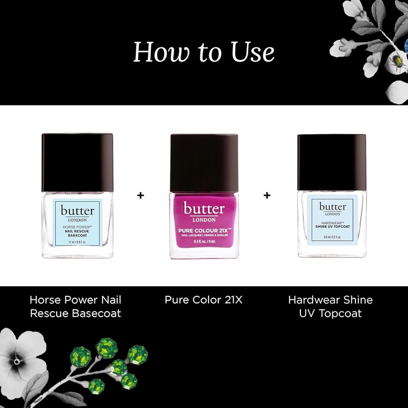 butter LONDON Nail Lacquer Polish - Fast-Drying, Long-Lasting Gel Finish | Vegan & Cruelty-Free, Chip-Resistant