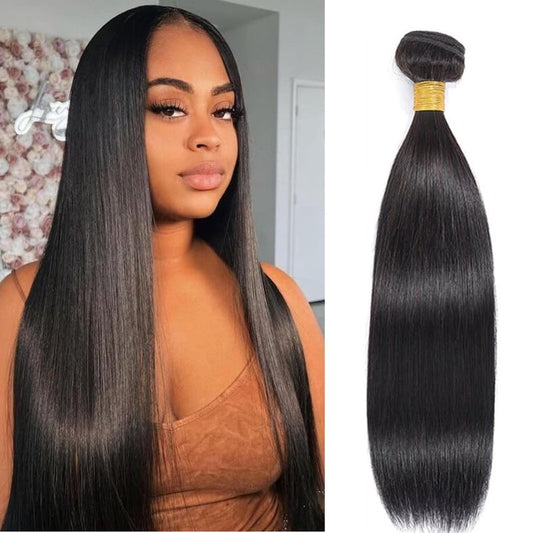 Straight Bundles Human Hair one Bundle 100g/pack 20 Inch 12A Brazilian Hair Single Black Bundles
