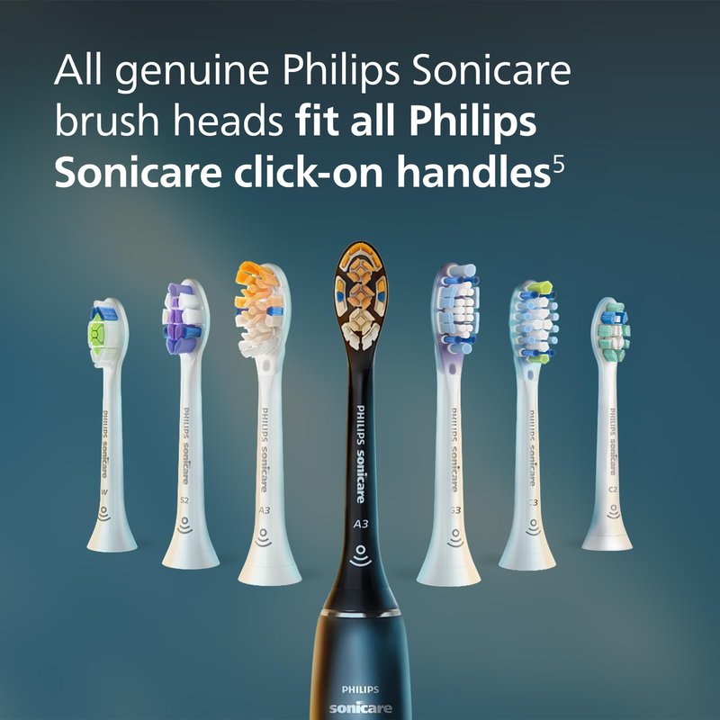 Philips Sonicare C3 Two-in-One - Genuine Replacement Electric Toothbrush Heads, White, 2 Pack, HX9042/65