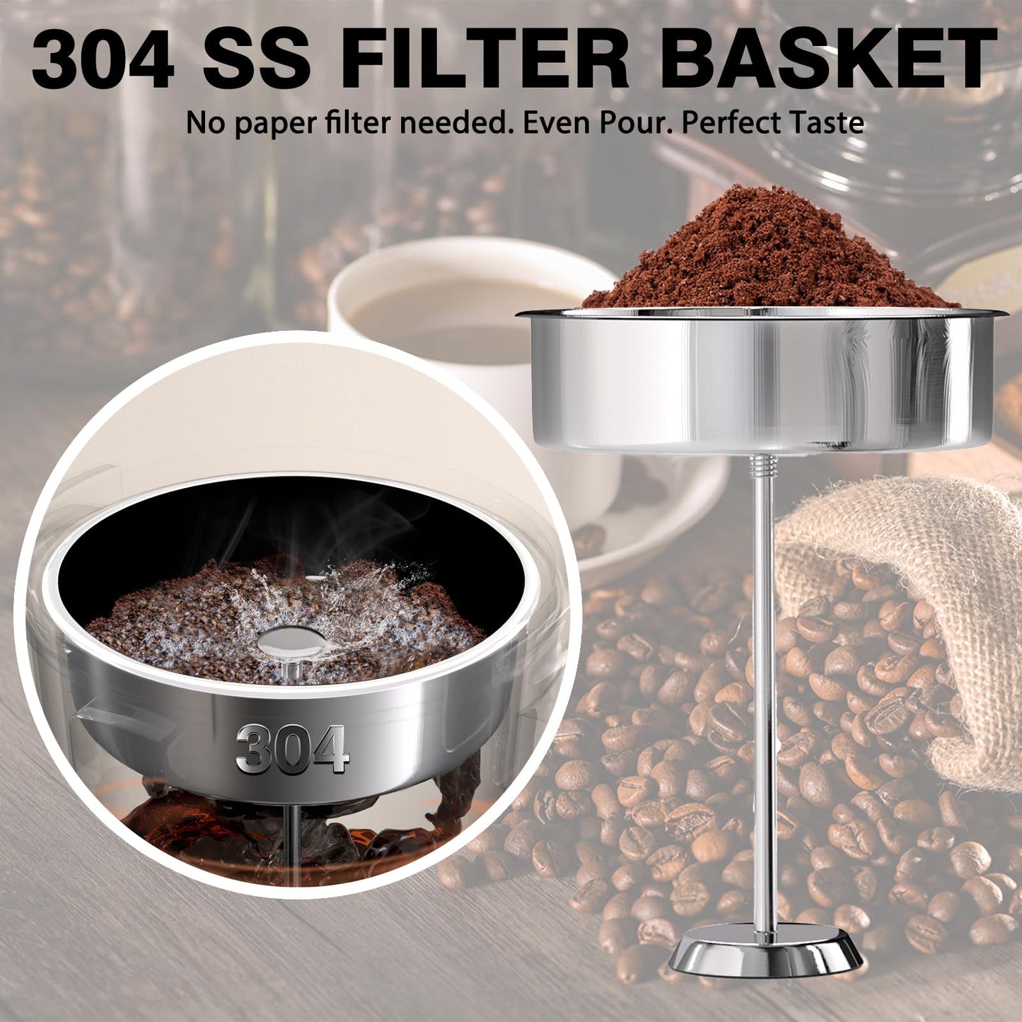 Commercial Coffee Urn，110 Cups/16.5L Stainless Steel Large Coffee Dispenser，Double Wall Electric Coffee Urn，Electric Coffee Maker Urn，Commercial Grade Percolate Coffee Maker Hot Water Urn for Catering