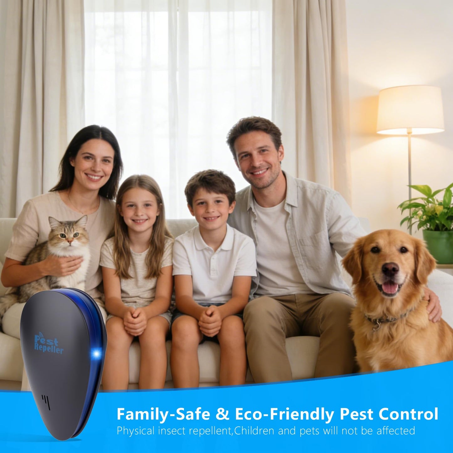 6 Pack 2026 Ultrasonic Repellent Indoor, Mouse Traps Insert Plug in, Pest Control Repellent Ant, Roach,Rodent, Mouse, Bugs, Mosquito, Spider, for Home, Office, Kitchen