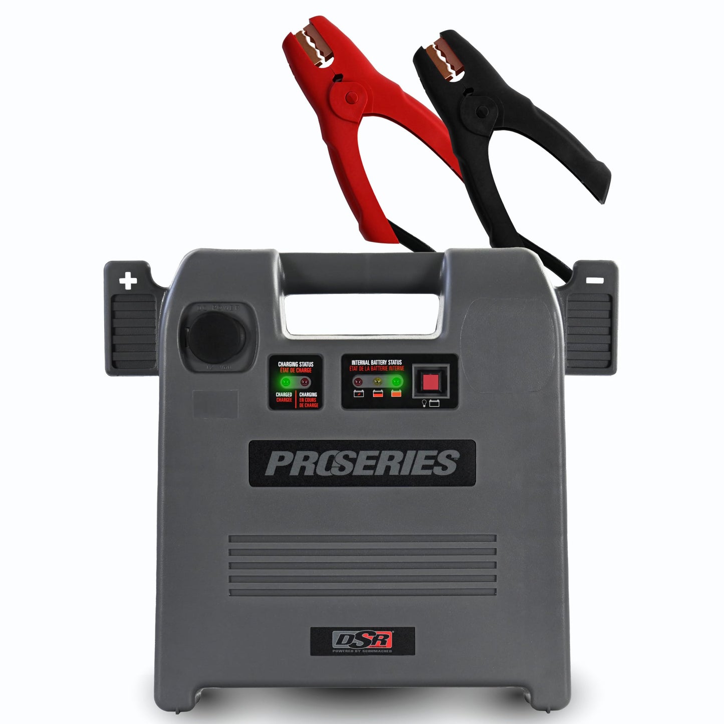 Schumacher Electric Car Battery Jump Starter & Portable Power Station - 1800 Peak Amps - 12V DC Power Outlet - With Overload & Short-Circuit Protection & Jumper Cables - DSR119