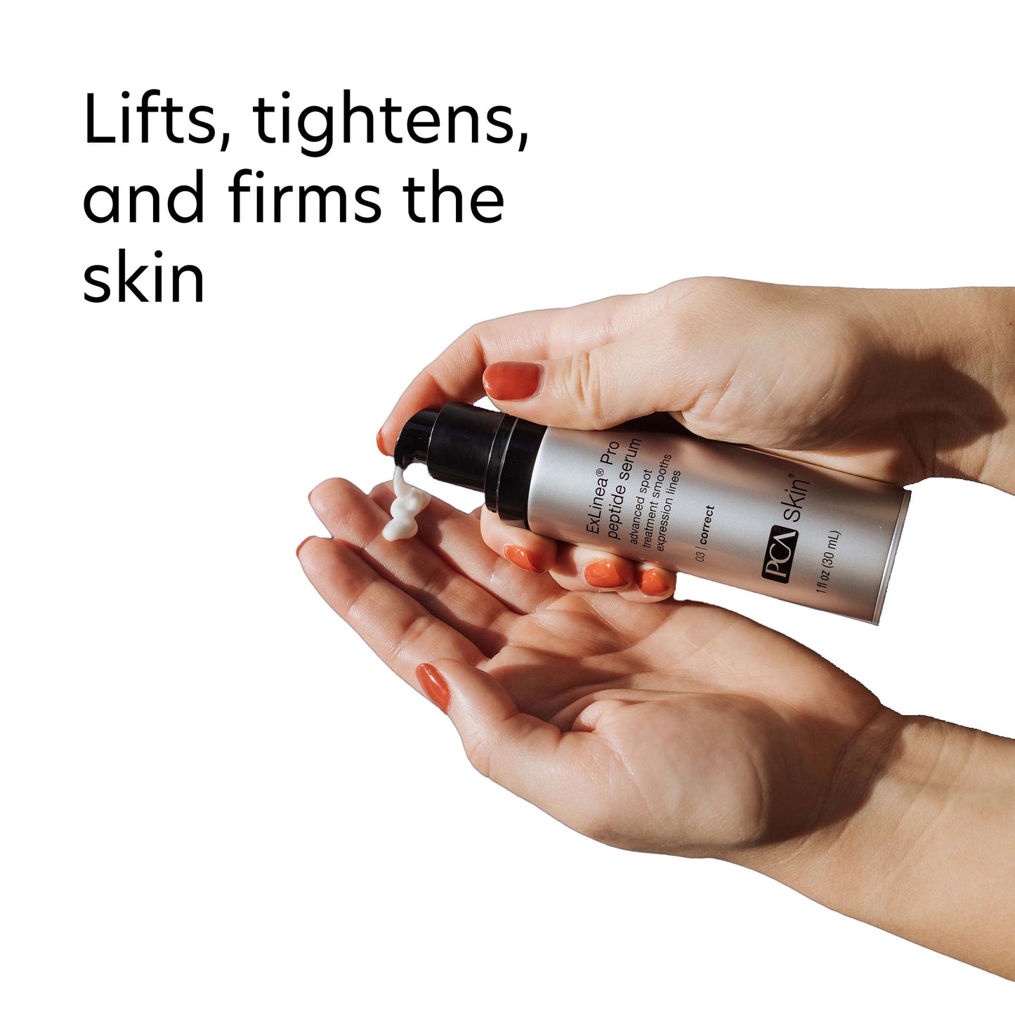 PCA SKIN ExLinea Pro Peptide Serum for Face, Peptide Complex Serum, Helps Lift, Tighten, and Firm Skin and Reduces Wrinkle Depths, Hydrating Anti Aging Serum for Women, 1.0 oz Pump