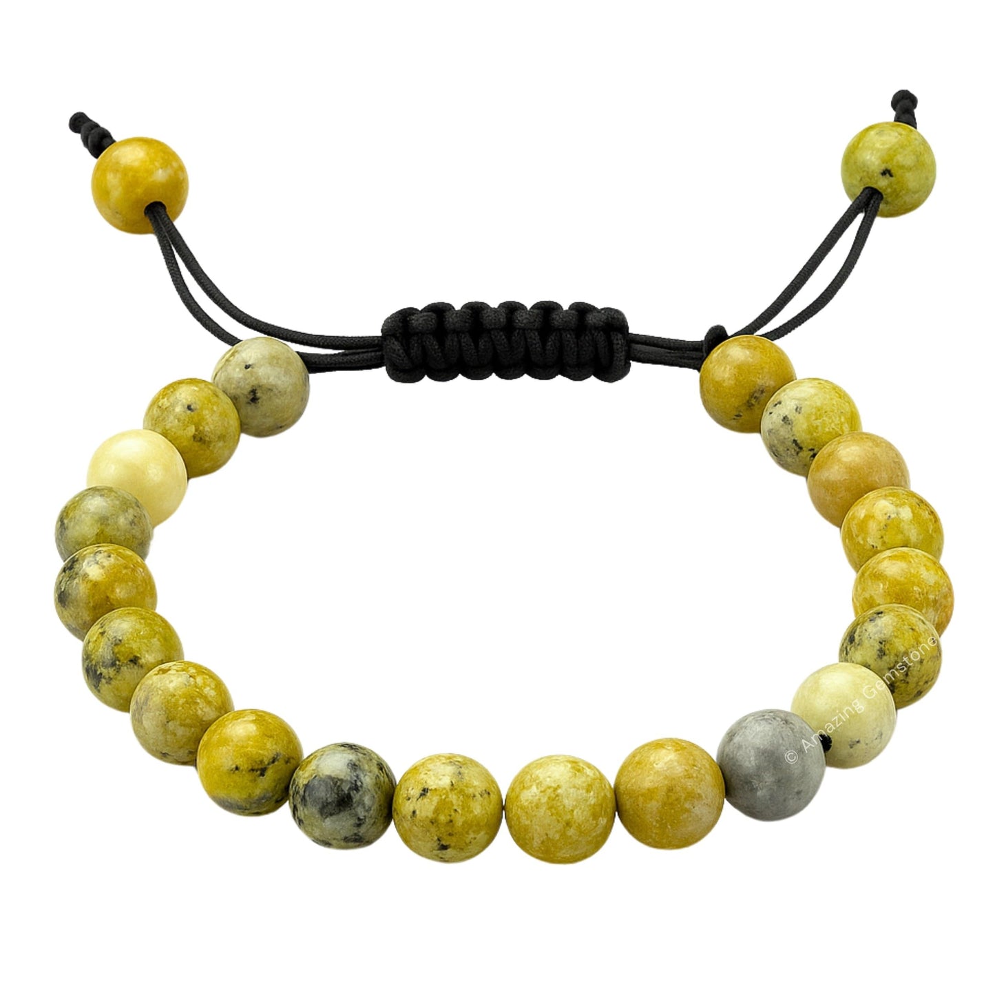 Amazing Gemstone Serpentine Bracelet, Gifts For Men & Women - Protection Healing Crystal Bracelet - 8mm Gemstone Beaded Adjustable Bracelet, Pulseras Para Hombres Mujer Stocking Stuffers