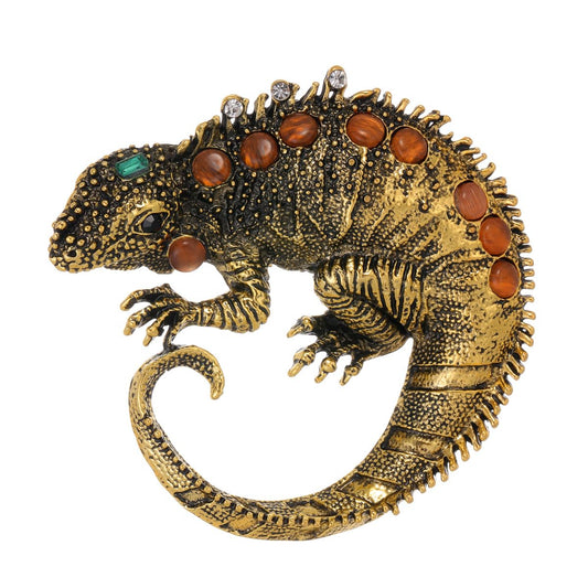 AILONMEI Vintage Brooches And Pins For Women Gold Brooch Pins For Women Costume Jewelry Pins (Chameleon)