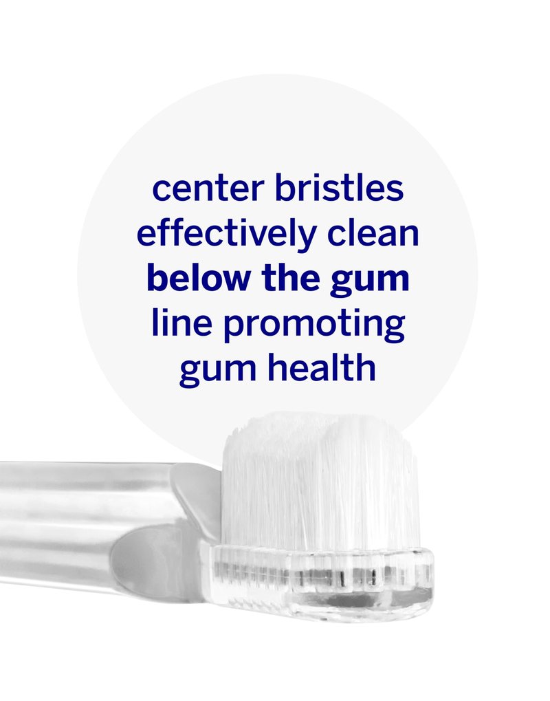 Supersmile New Generation Toothbrush, Clear, 2 Pack Toothbrush, Patented 45° Angled Soft Bristle Toothbrush with DuPont® Bristles, Ergonomic Handle, Safe for Veneers
